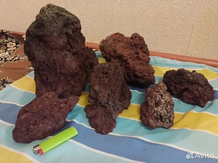 Лава вулканическая для аквариума
