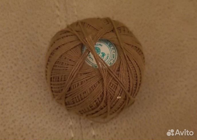 Нитки х/б, полиэстер, пряжа акрил, шерсть