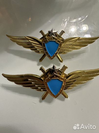 Значок летчик 1,2,3 класса б/к