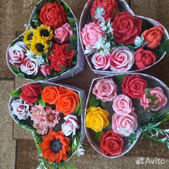 Букет из мыла ручной работы)