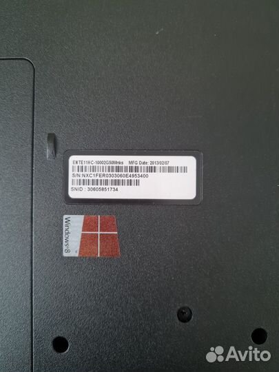 Ноутбук packard bell te11hc