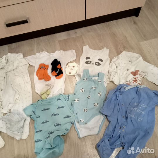 Вещи пакетом на мальчика с рождения