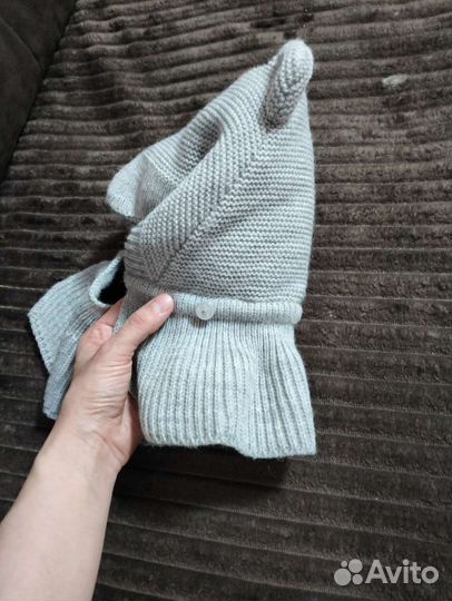 Шапка шлем 44 46 зимняя