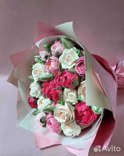 Букеты из зефира