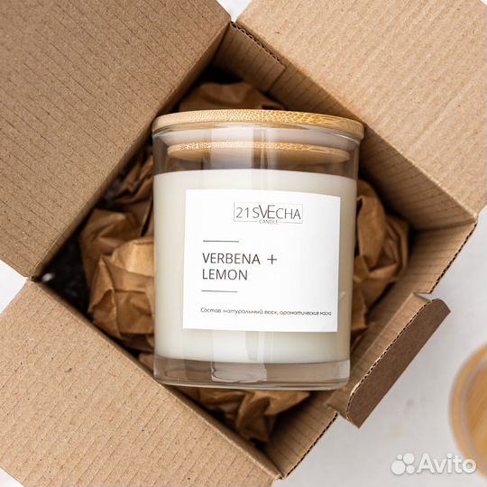 Ароматическая свеча ручной работы