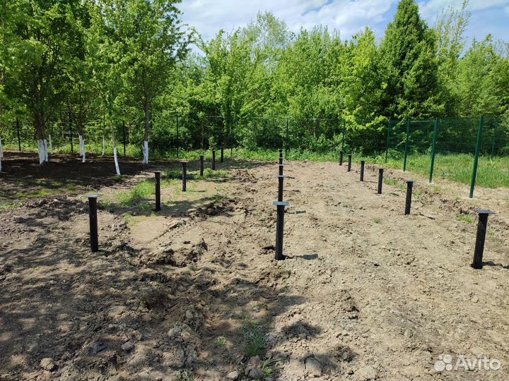 Монтаж винтовых свай