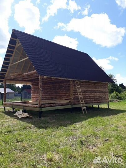 Сруб дачного дома из бревна 6х6+3 с доставкой