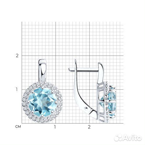 Серьги Diamant из серебра, 94-320-02052-1