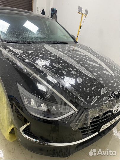 Оклейка автомобиля пленкой, антигравийная защита