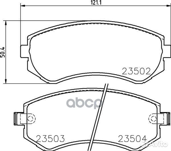 Колодки тормозные дисковые зад NP2015 nissh