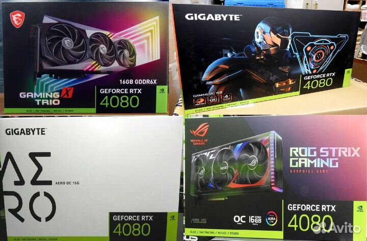 Видеокарта gigabyte asus msi palit RTX 4080 16gb