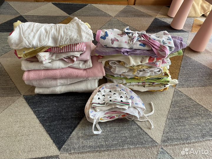 Вещи пакетом на девочку 56 62 68