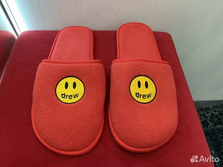 Тапочки drew house mascot slippers red оригинал