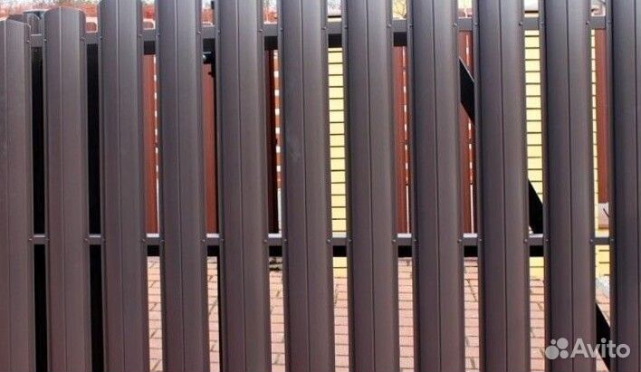 Шахматный штакетник