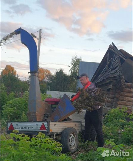 Измельчитель веток, аренда дробилки, щепорез