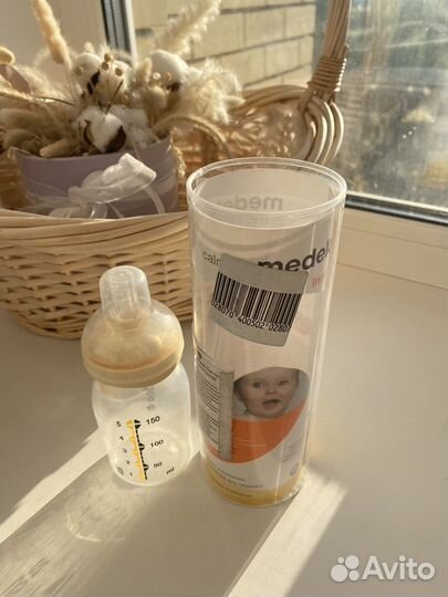 Бутылка medela с смартсоской calma