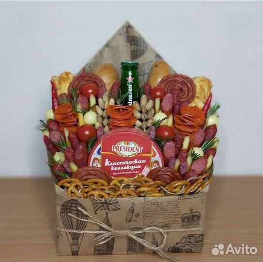 Мужские букеты съедобные