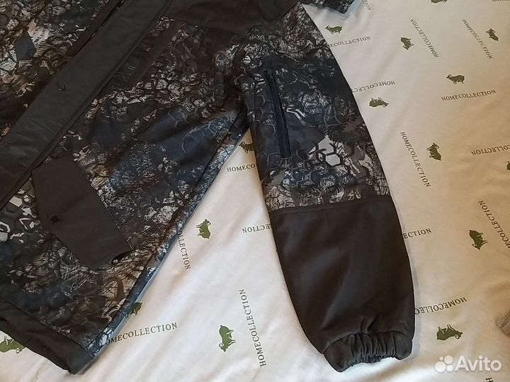 Камуфляжный костюм на флисе 48