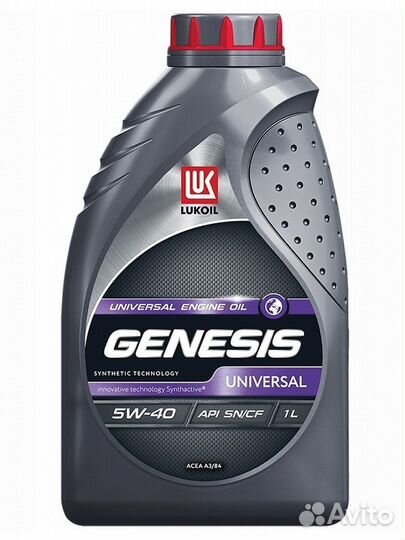 Lukoil Genesis Universal 5W40 1 л lukoil 3148630