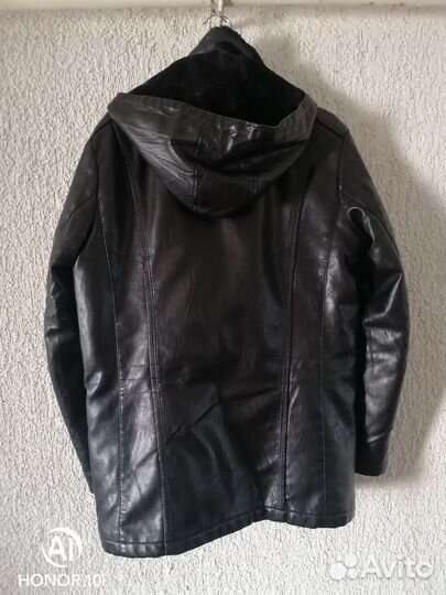 Кожаная куртка мужская 48 50