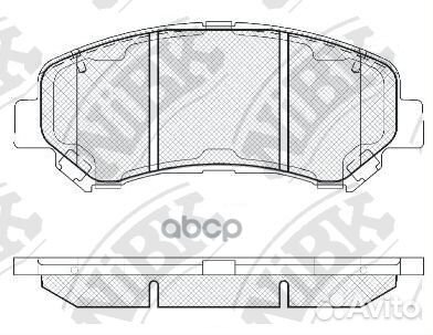 Колодки тормозные nissan qashqai 1.6/2.0 07/X