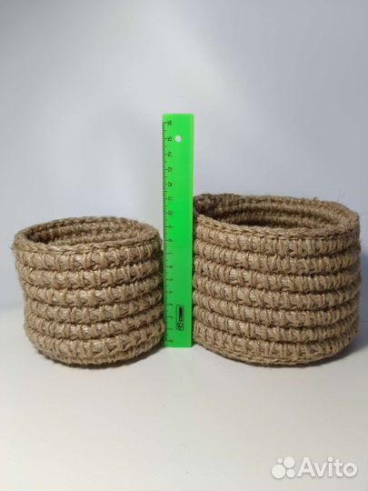 Корзина для хранения из джута