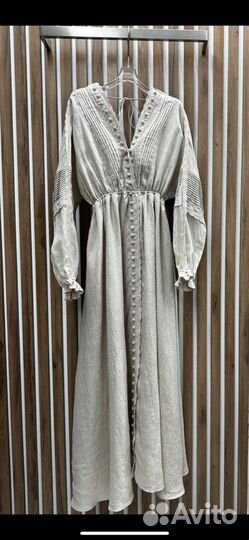 Платье шитье лён