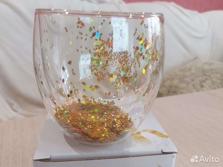 Бокал двойное стекло