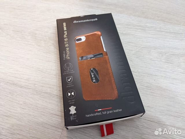 Чехол на iPhone 6, 7, 8 plus Dbramante1928 (кожа)