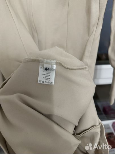 Вечернее платье облегающее 44 размер трикотаж беж