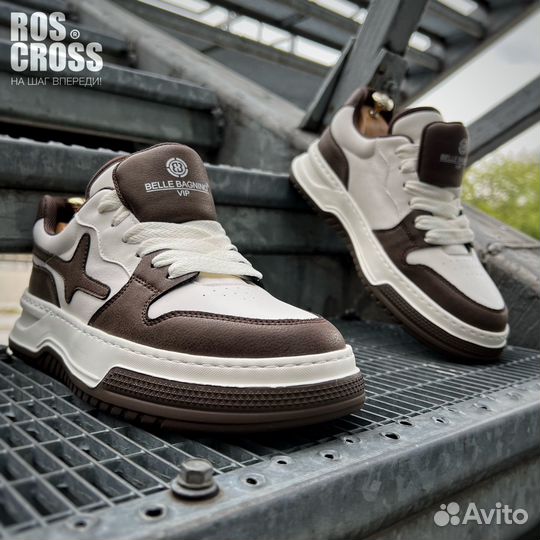 Мужские кожаные кеды