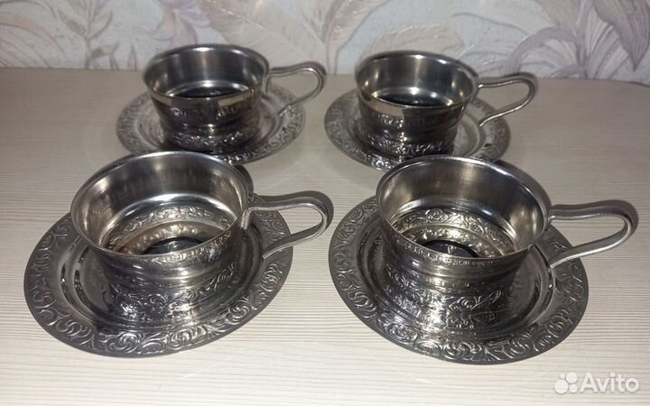 Подстаканник с блюдцем мнц