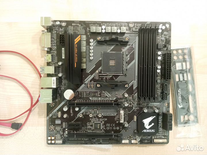Комплект ryzen 5 5500 + gigabyte aorus b450