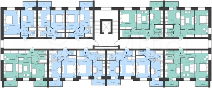 1-к. квартира, 36,6 м², 5/6 эт.
