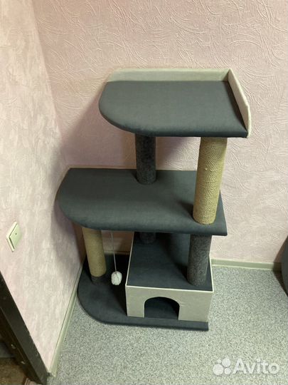 Игровой комплекс домик когтеточка Для кошек