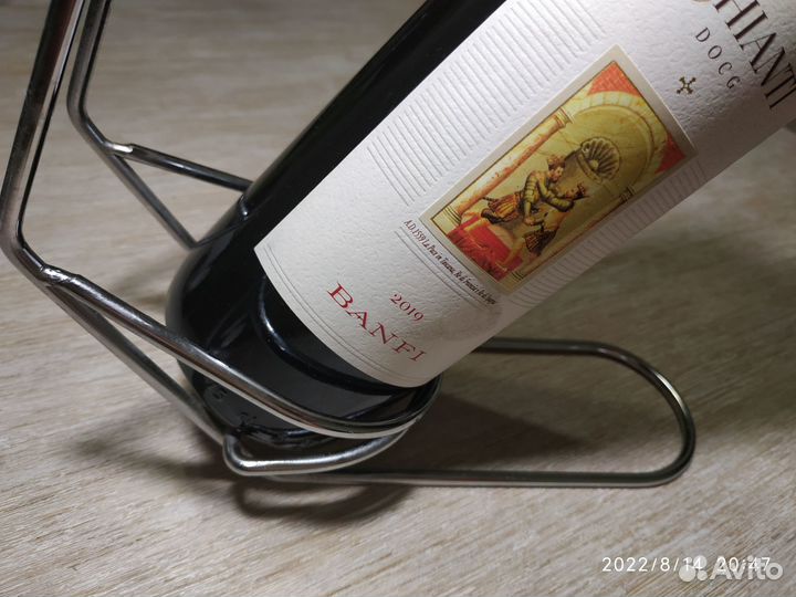 Держатель для винной бутылки сталь