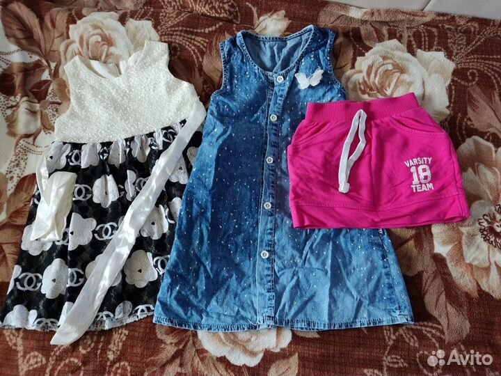 Детская одежда для девочек пакетом (с 2 - 4,5 лет)
