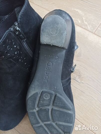 Ботильоны из натуральной замши 37,5 Gabor