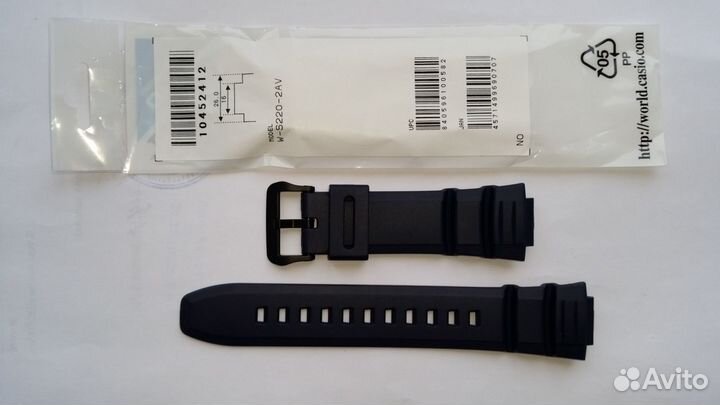 Ремень ремешок Casio W-S220-2A синий оригинал