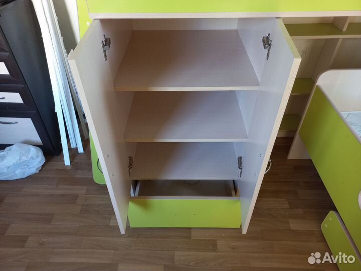 Детская двухярусная кровать с матрасом бу