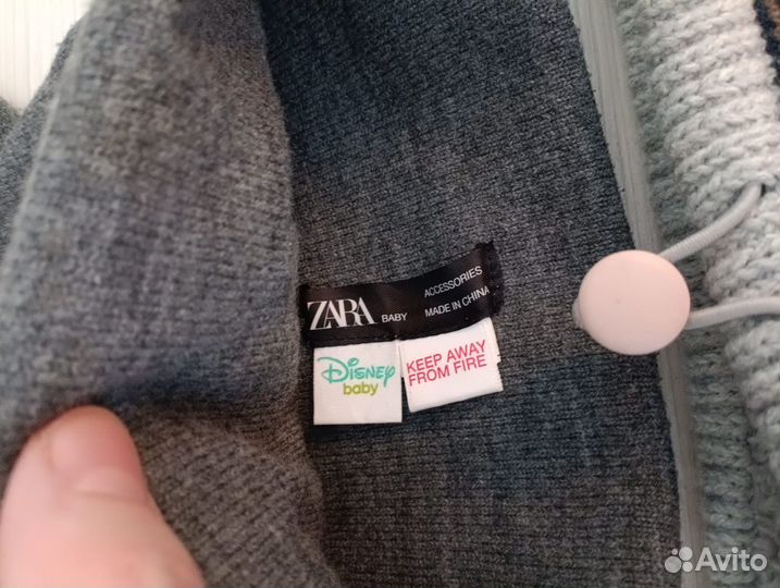 Комплект шапка и снуд.Zara adidas