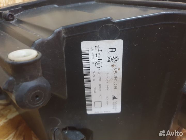 Фара правая VW Polo (Sed RUS) 2011-2020