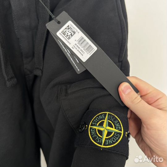 Шорты stone island black S оригинал