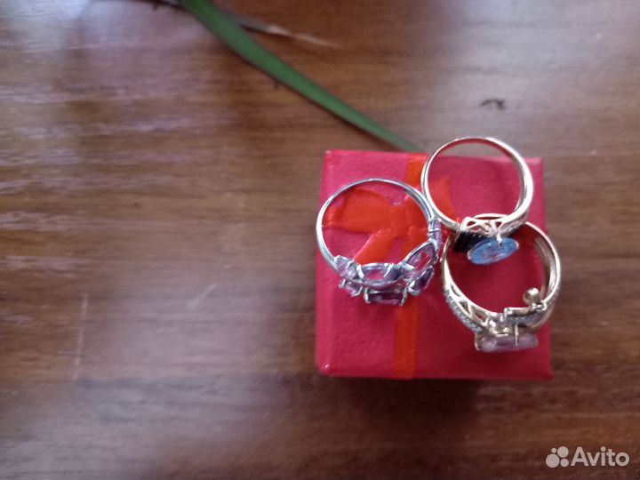 Серьги кольца серебро