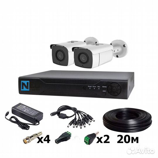 Готовые комплекты видеонаблюдения ip камеры