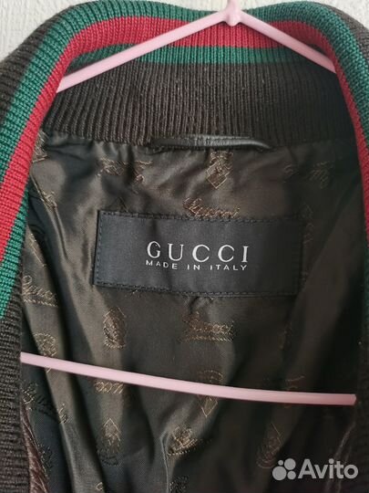 Кожаная куртка мужская Gucci