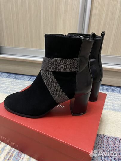 Ботильоны женские 38 размер натуральная замша
