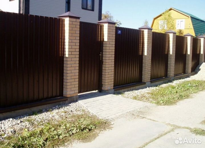 Забор металлический профессионально качественно