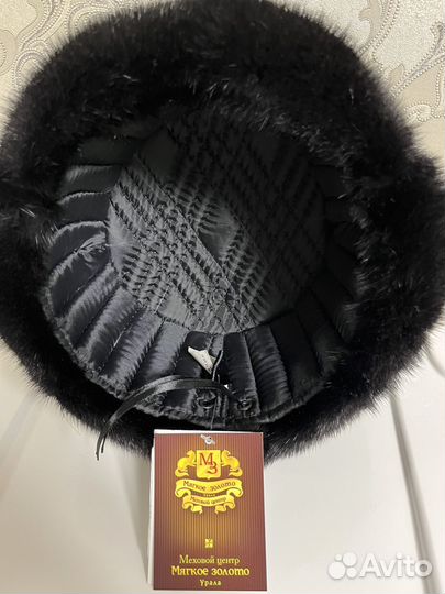 Норковая шапка мужская новая 58