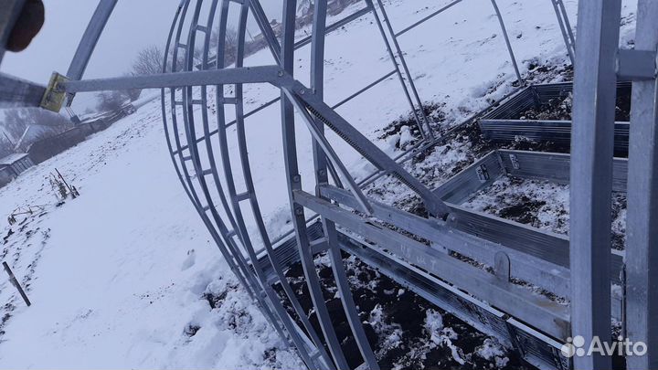 Теплица поликарбонат 3*4